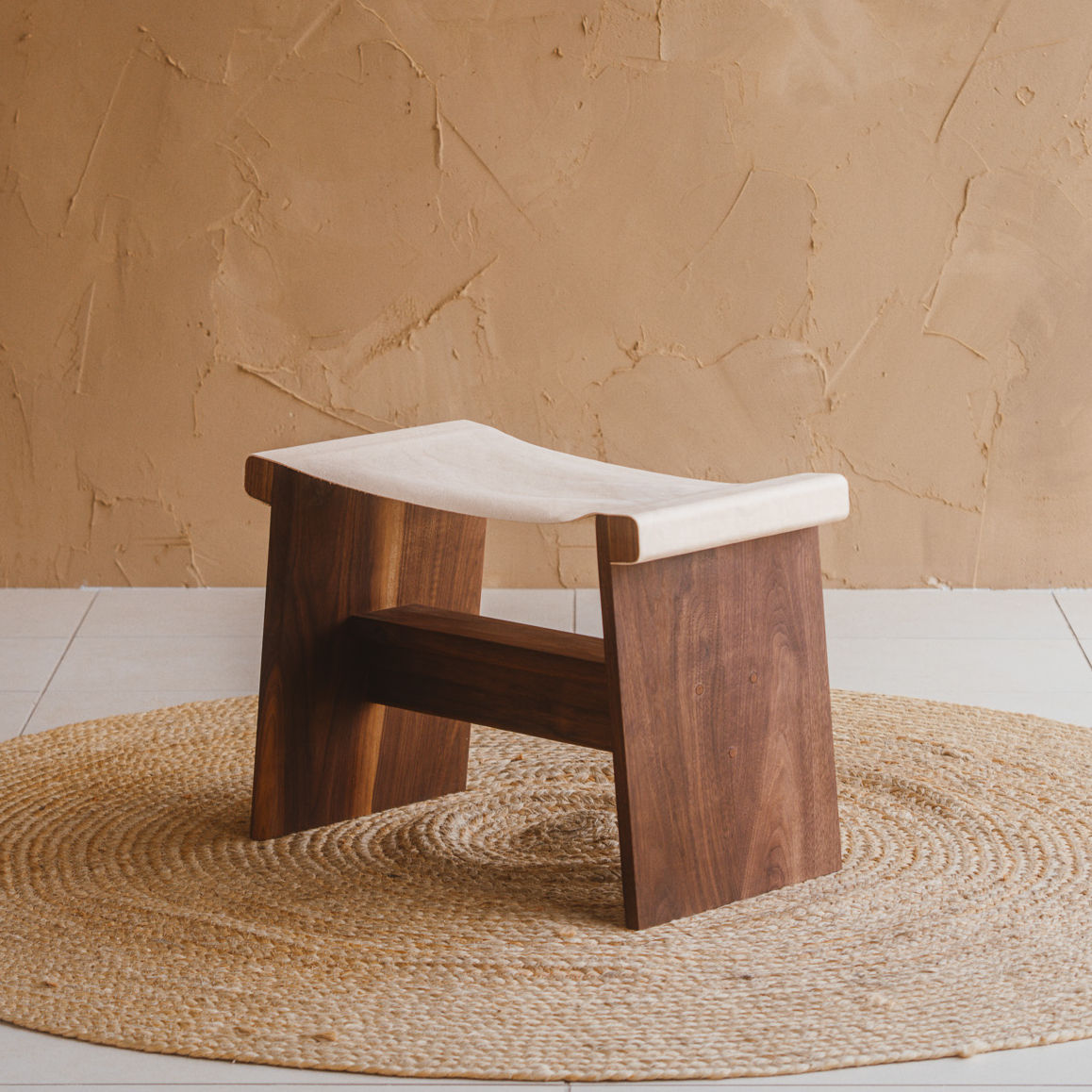 "Saddle" Stool Short