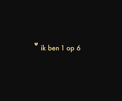 'Ik ben 1 op 6' logo