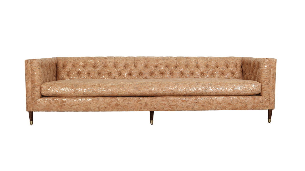 Belmont-Cork-Fabric-Sofa,-114-x-38,-Cork-Color-with-gold-flecks,-1001-MCM-(2).gif