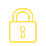 robust yellow padlock gif animated icon