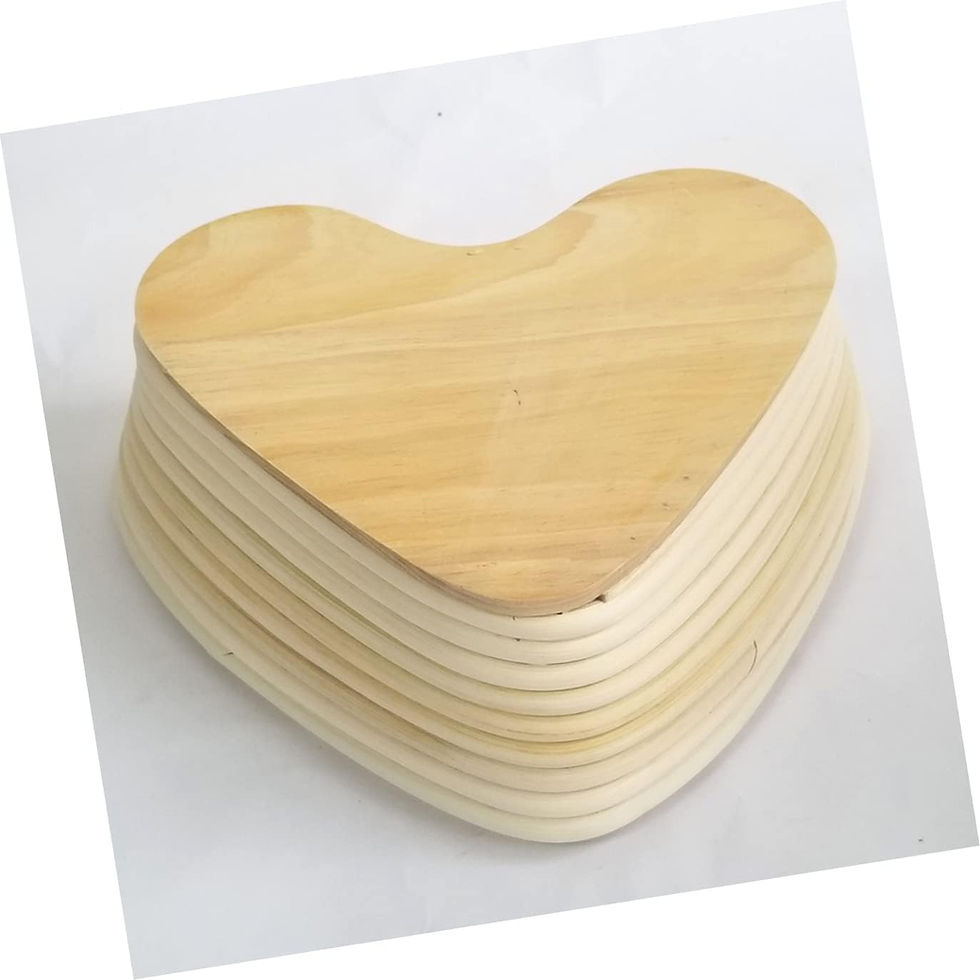 Thumbnail: Heart SourDough Proofing Basket Kit - Banneton Bowl