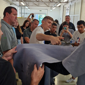 Visita ao Senai destaca processo de fabricação do couro