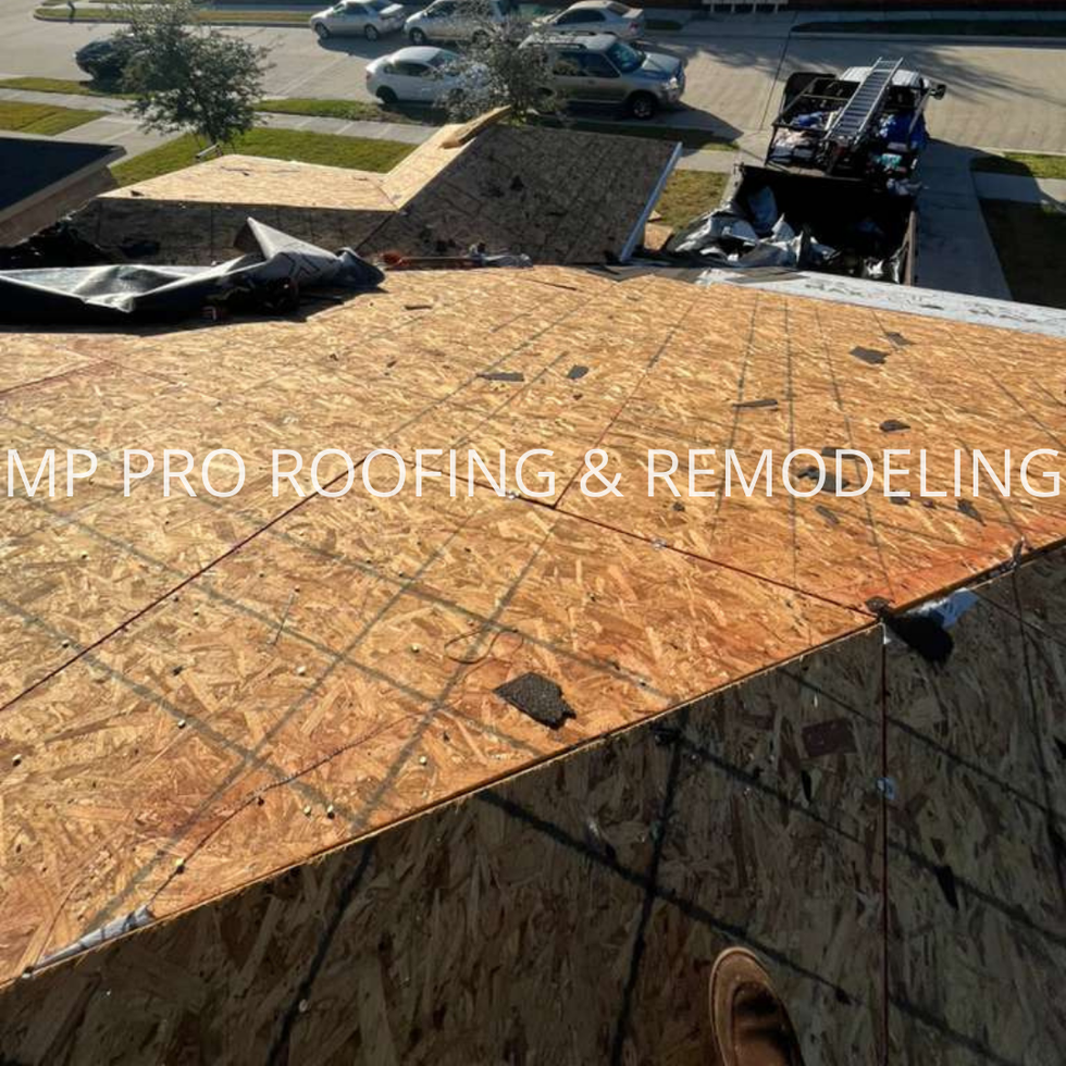 These images document the initial phase of the roof replacement process, where all existing shingles have been carefully removed, exposing the wooden decking beneath. At this point, the roof structure is thoroughly evaluated to ensure its integrity, allowing for any necessary repairs or reinforcements before proceeding. This critical stage reflects our dedication to high-quality workmanship, as we prepare a solid, secure foundation for the new roofing system—ensuring long-term durability, safety, and superior results.
