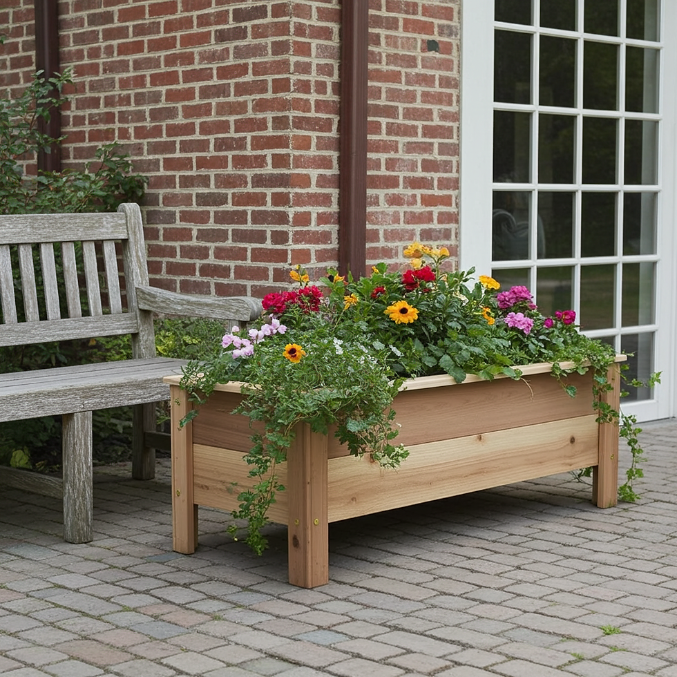Thumbnail: rustic cedar wooden planter boxes in Princeton