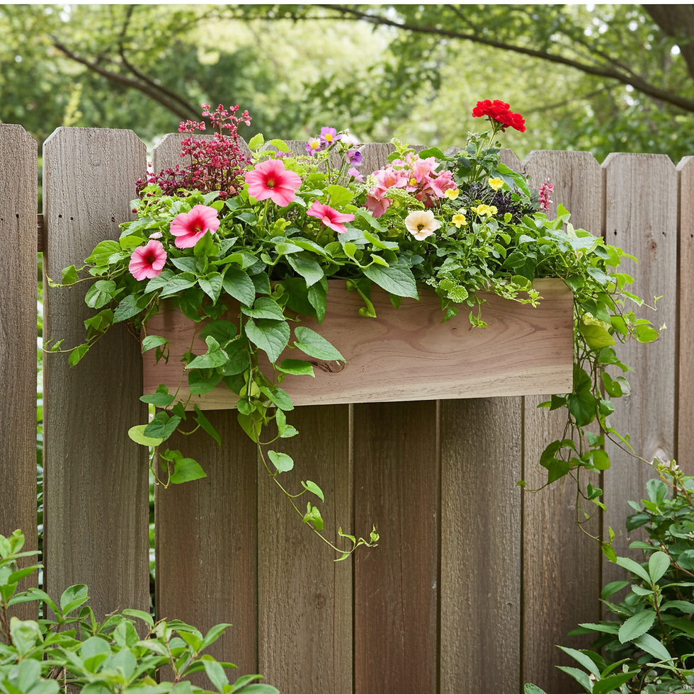 Thumbnail: Grill-Side Cedar Herb Planter Box – Railing-Mounted BBQ Barbecue Garden