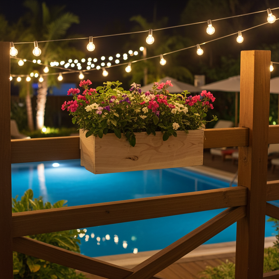 Thumbnail: Grill-Side Cedar Herb Planter Box – Railing-Mounted BBQ Barbecue Garden
