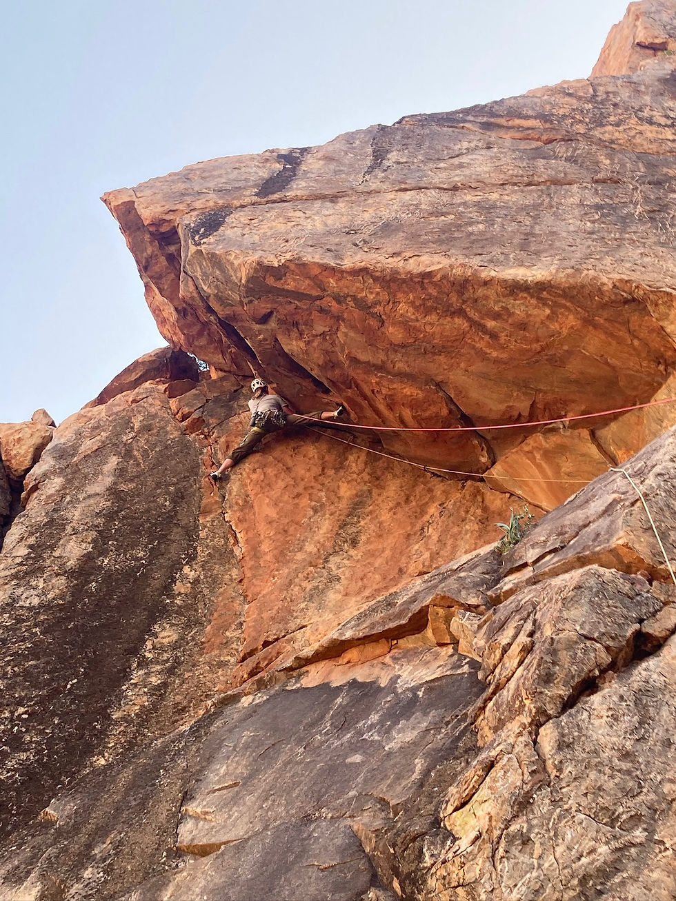 James Bisset showing off his flexibility on Techno Trousers E2
