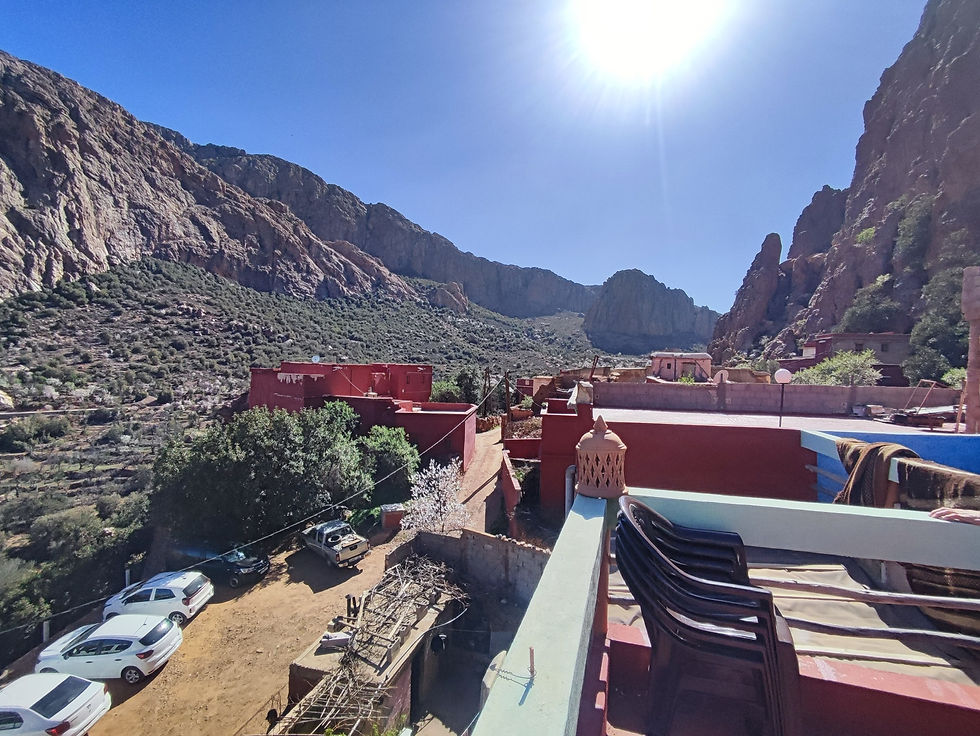 View from the Ksar Rock Guest House roof terrace