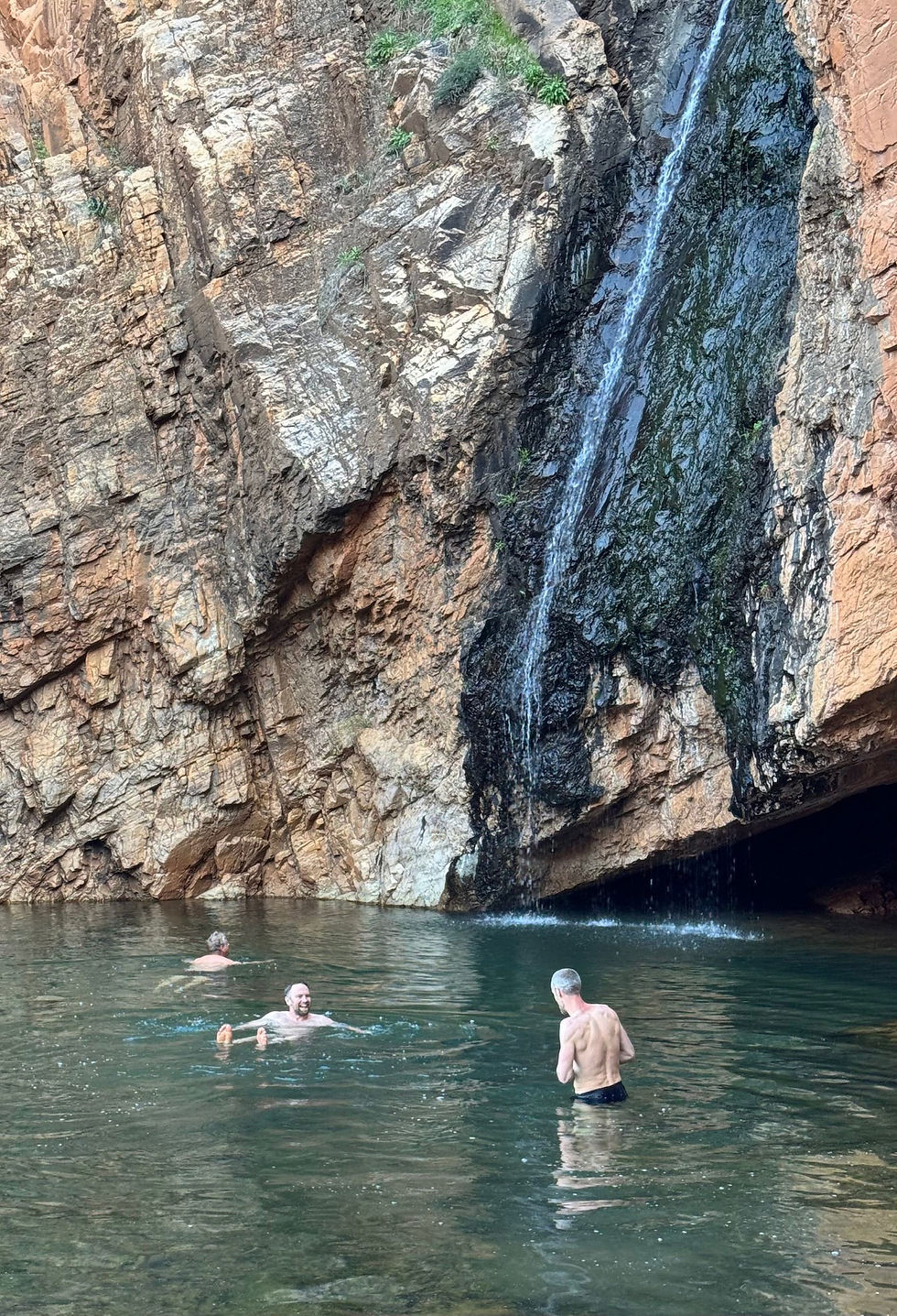 Post climb dip!