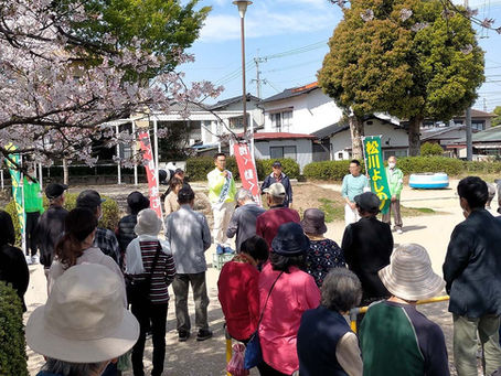 元気に遊説中です