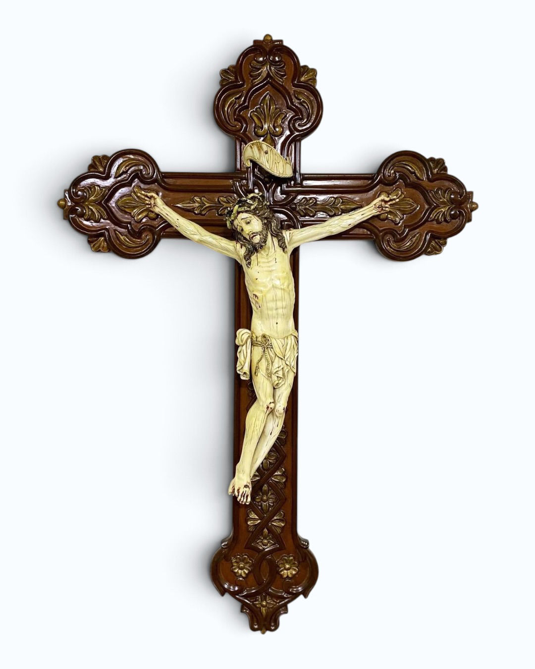 Cristo de Marfil Antiguo Origen Filipino Siglo XIX 