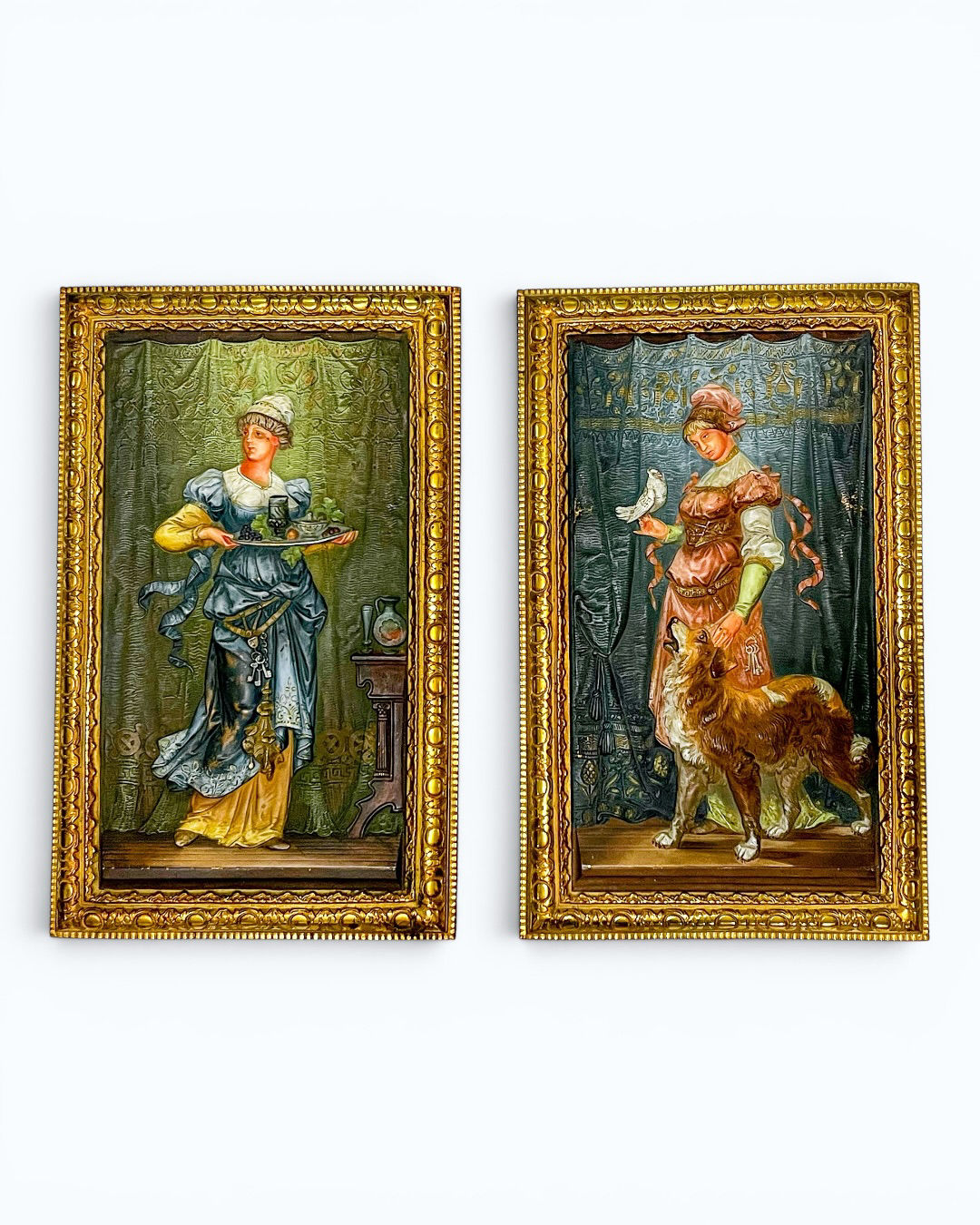 Placas de Pared Estilo Victoriano Marca Bradley Hubbard S. XIX