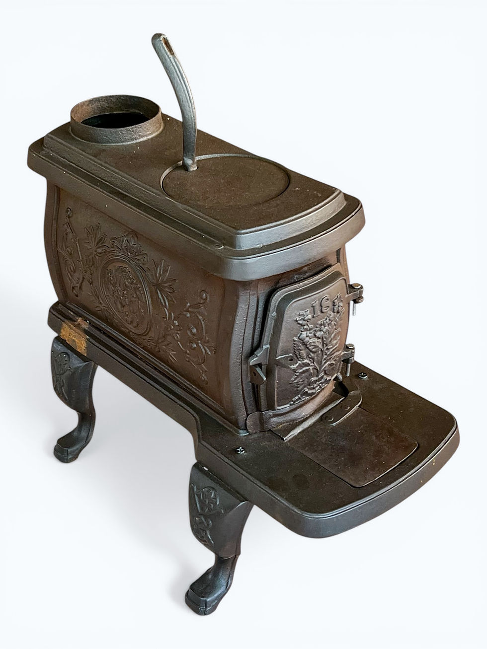Miniatura: Calentón Antiguo de Fierro Colado Ca. 1890