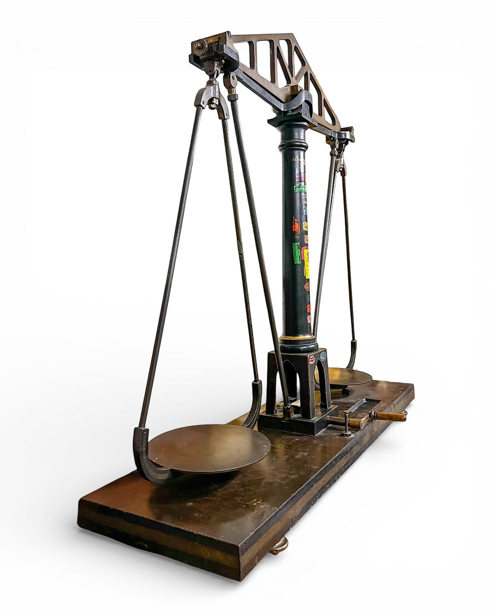 Miniatura: Balanza Antigua de Minería Marca Henry Troemner Ca. 1890