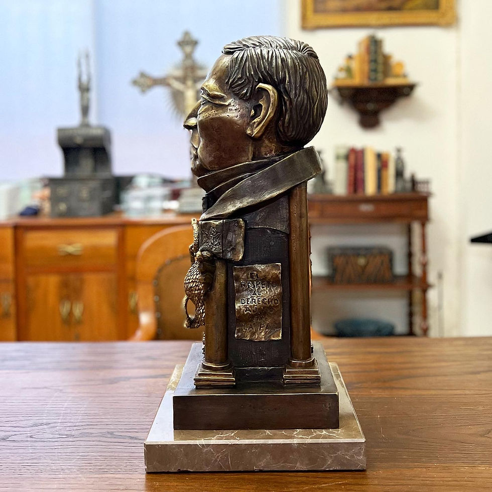 Miniatura: Escultura De Benito Juárez En Bronce 