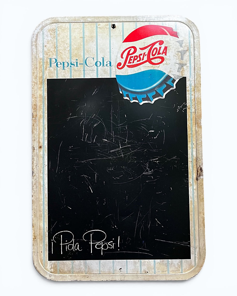 Miniatura: Pizarron Antiguo de Pepsi Cola Lámina 1955