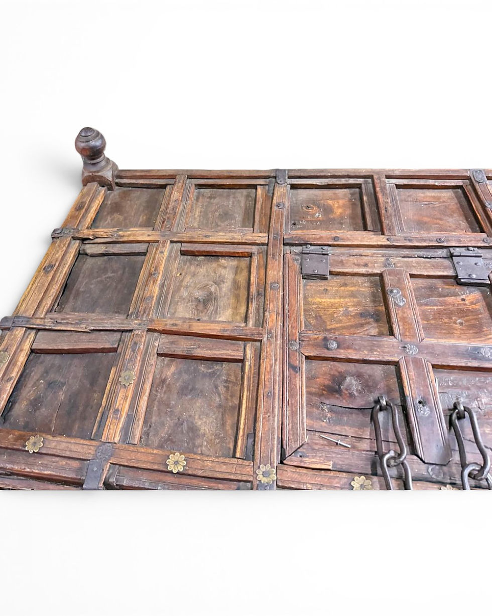 Miniatura: Baúl Ceremonial Antiguo Madera y Herrajes 