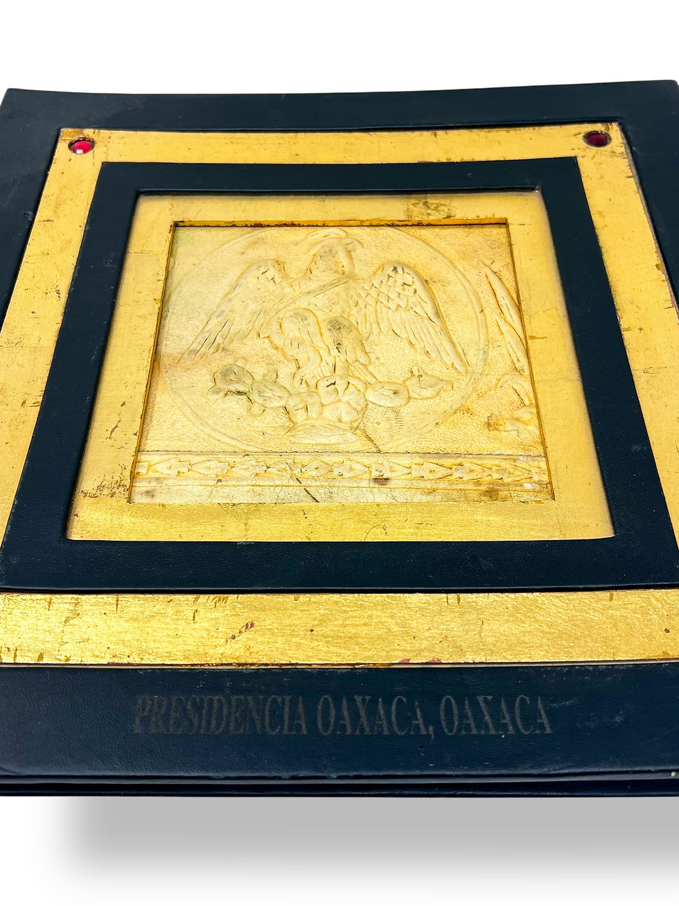 Miniatura: Carpeta de Cuero Con Águila Mexicana 