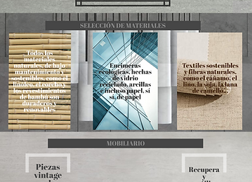 Infografía interiorismo sostenible. Laur