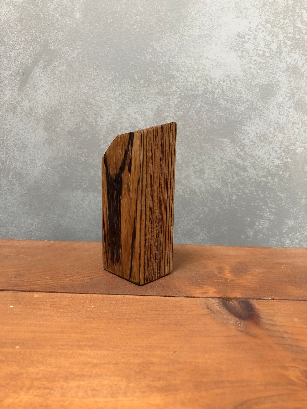 Thumbnail: Angular Tall Tigerwood Airplant Holder