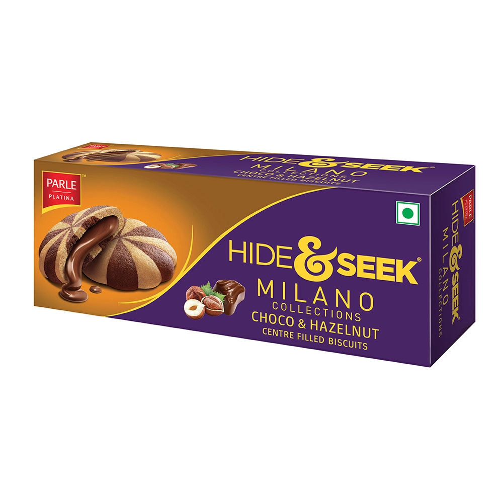 Parle Hide & Seek Milano Center Filled - Choco & Hazelnut 60 gms