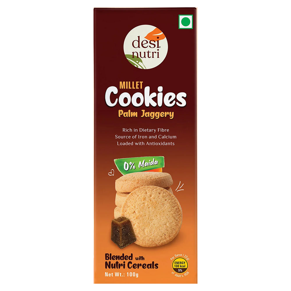 Dn - Desi Nutri - Millet Cookies palm Jaggery  100 gm