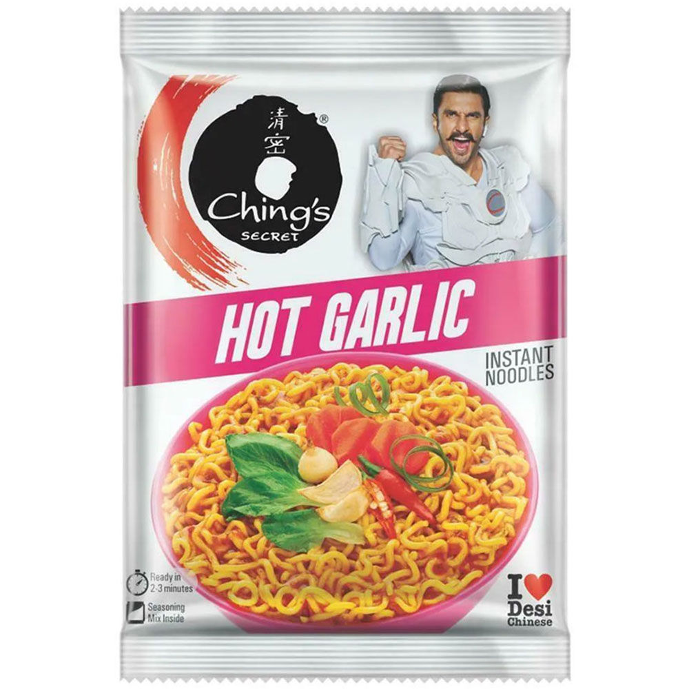 Chings Secret  Hot Garlic Instant Noodles 60 gm