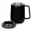Thumbnail: Peak Porcelain Mug With Tea Infuser - Black