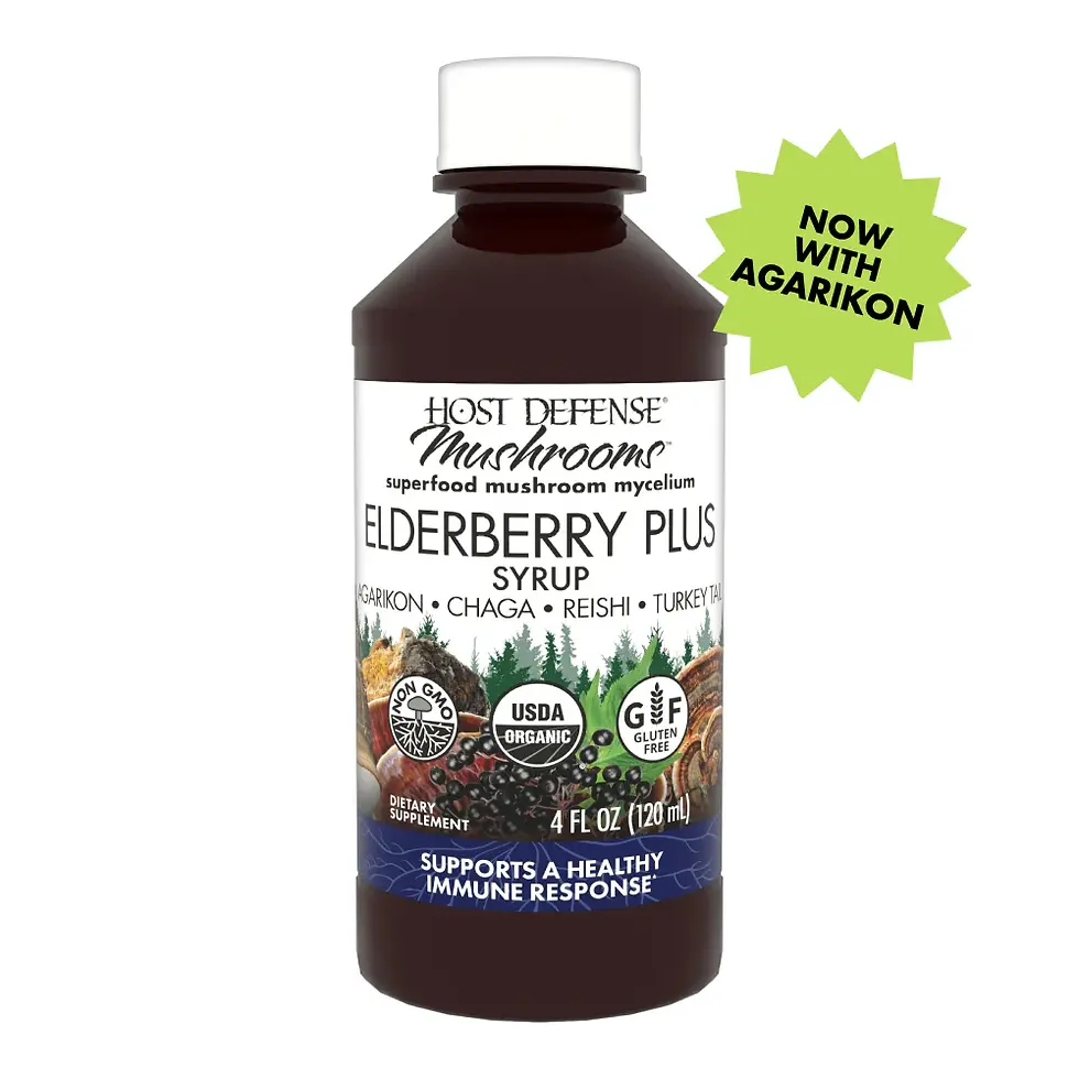 Host Defense - Elderberry Plus Syrup, 4 Oz