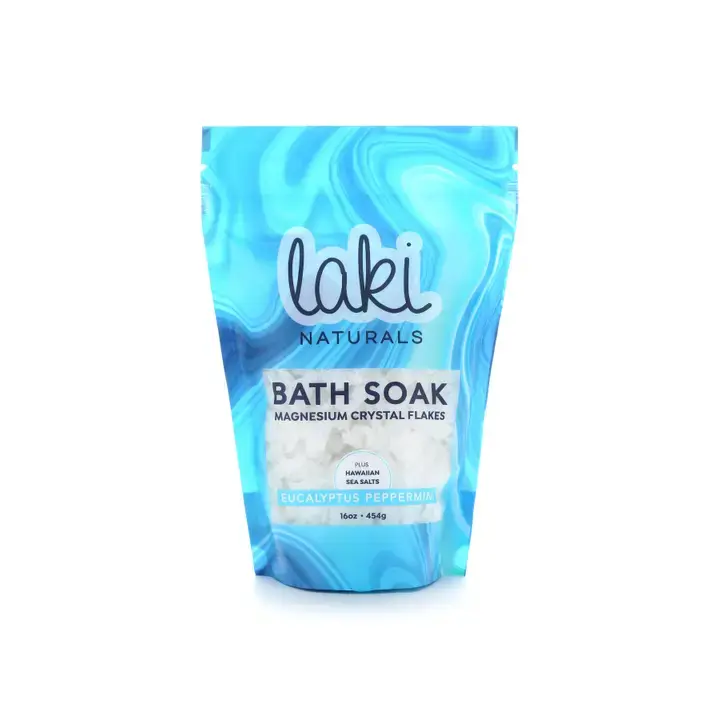 Laki Naturals - Bath Soak, Eucalyptus Peppermint 16oz