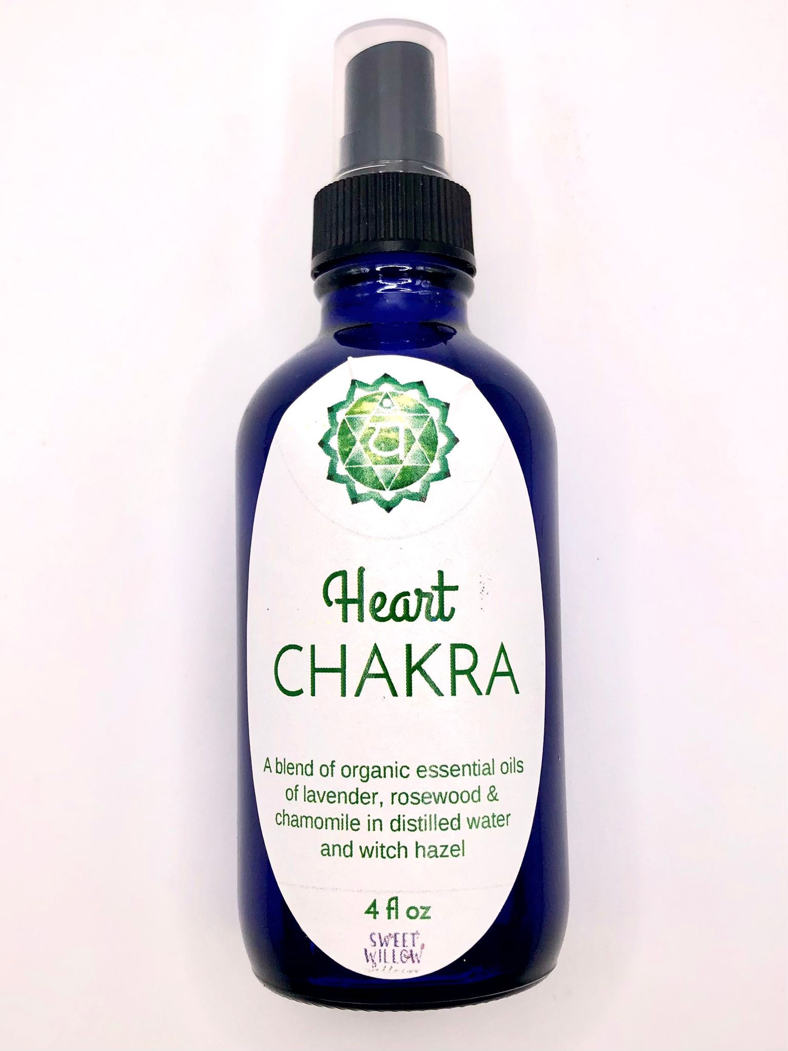 Aromatizante para chakras Sweet Willow - Corazón, 113 ml