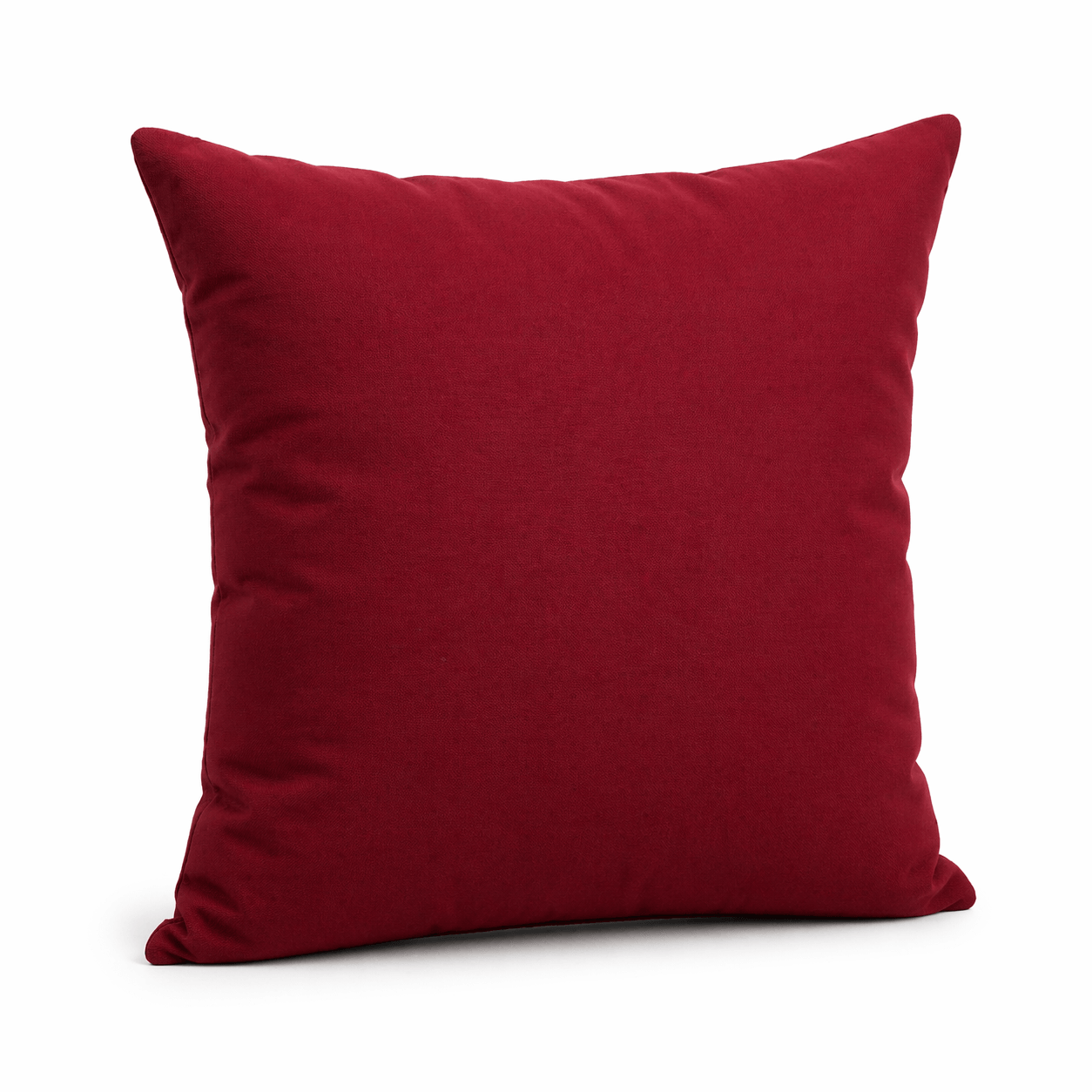 Bordo Kare - Bordo Renk Dekoratif Kırlent Hazır Yastık 43x43 cm