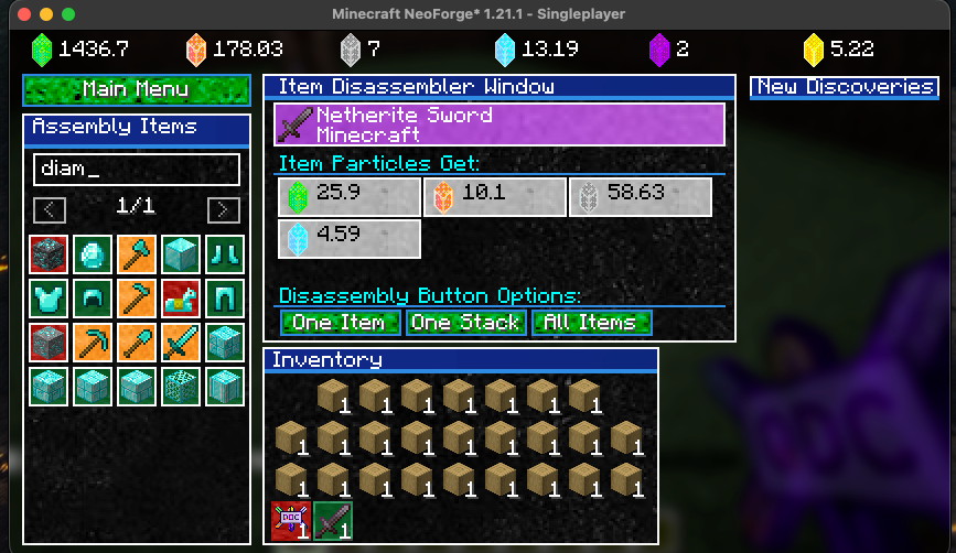 Item Disassembler GUI