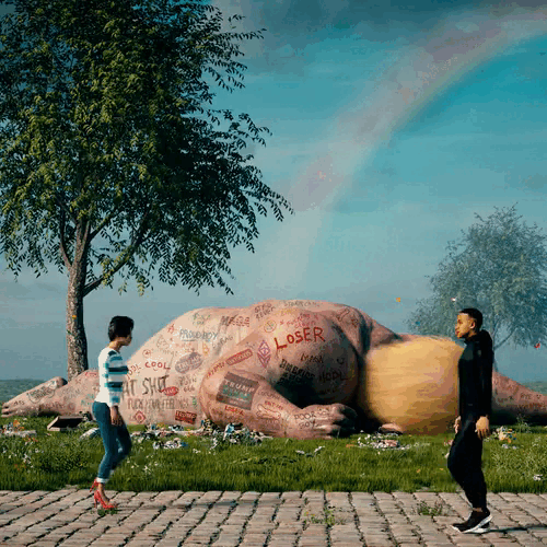Beeple Crossroads NFT showing Trump defeat