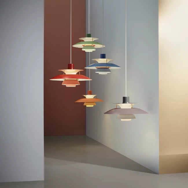 Colorful designed ph pendant lamps for Scandinavian interiors