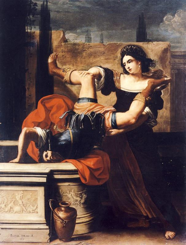Elisabetta Sirani artworks Timoclea Kills the Captain of Alexander the Great