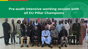 SESSÃO DE PRÉ-AUDITORIA COM OS CAMPEÕES DO PILAR DA UE: UM PASSO PARA UMA MAIOR CONFORMIDADE COM AS NORMAS INTERNACIONAIS PARA A COMISSÃO DA CEDEAO.