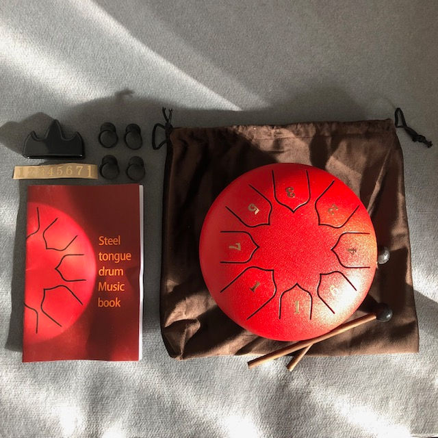 Thumbnail: Steel Tongue Drum 6" Inch 8 Note Red
