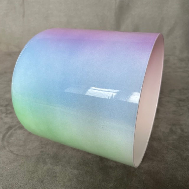Thumbnail: 6.5" Pastel Rainbow Crown Chakra Note B 432Hz Crystal Singing Bowl