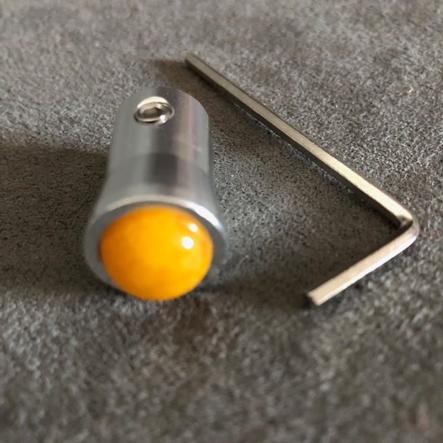 Orange Calcite Tuning Fork Gem Foot Boot Attachment