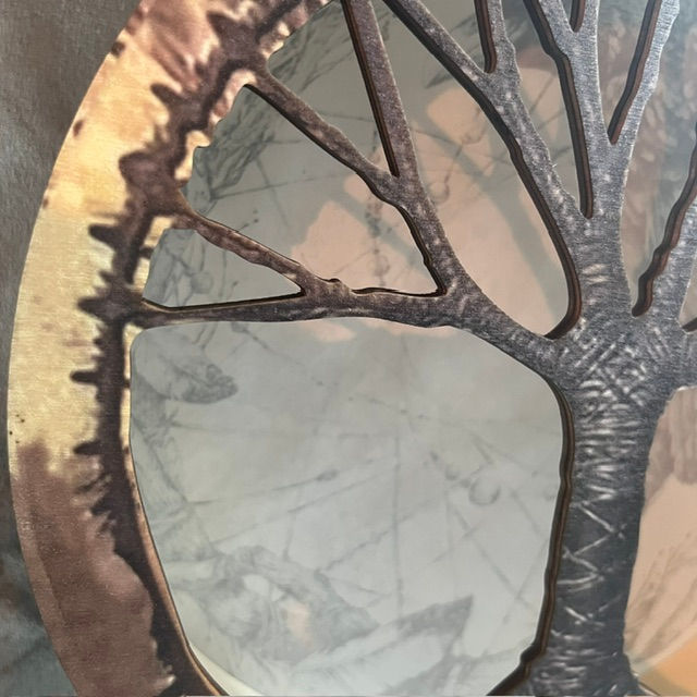 Thumbnail: copy of Vegan Shaman Drum 10 Inch Shamanic Deer with Beechwood Frame
