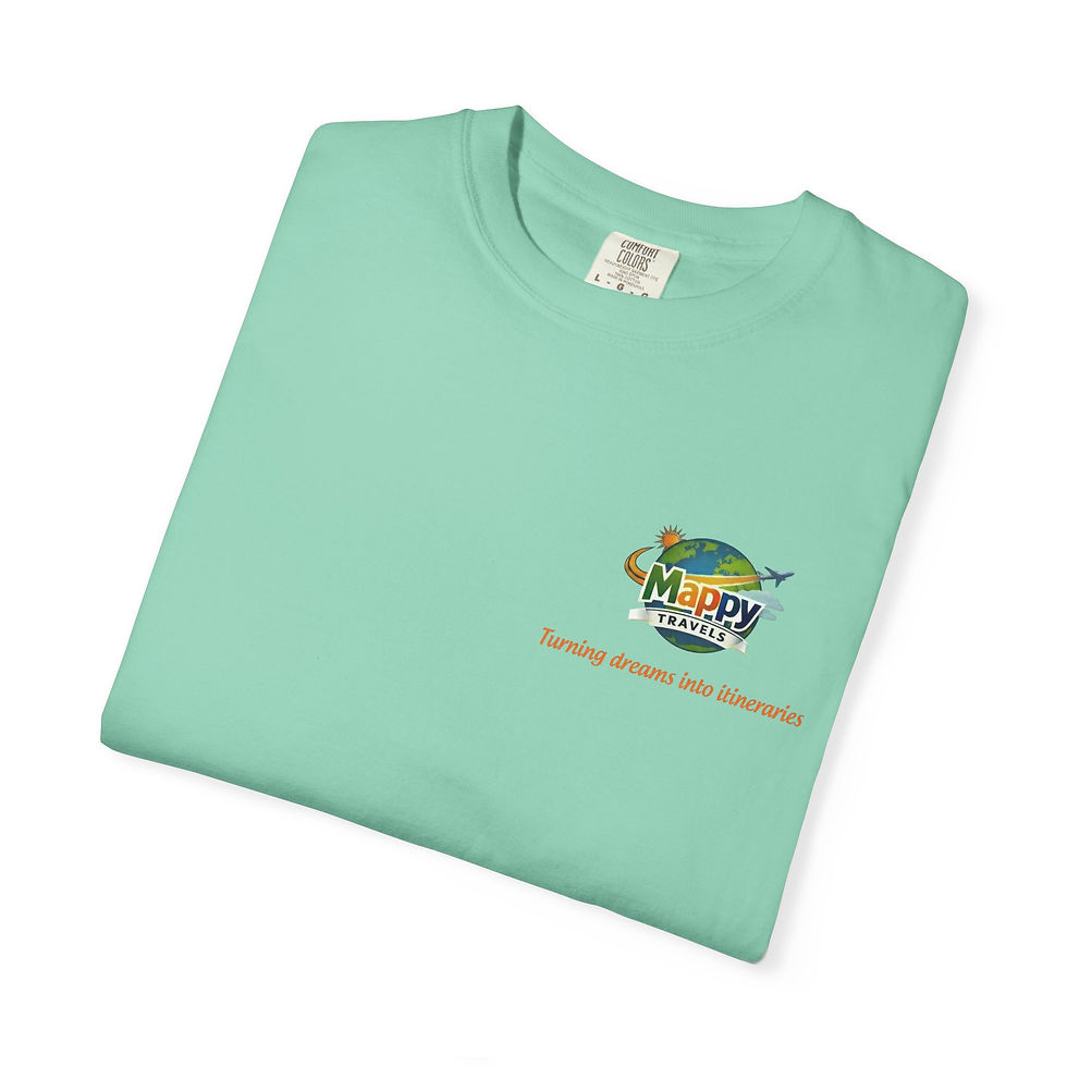 Thumbnail: Mappy Travels Unisex Garment-Dyed T-shirt