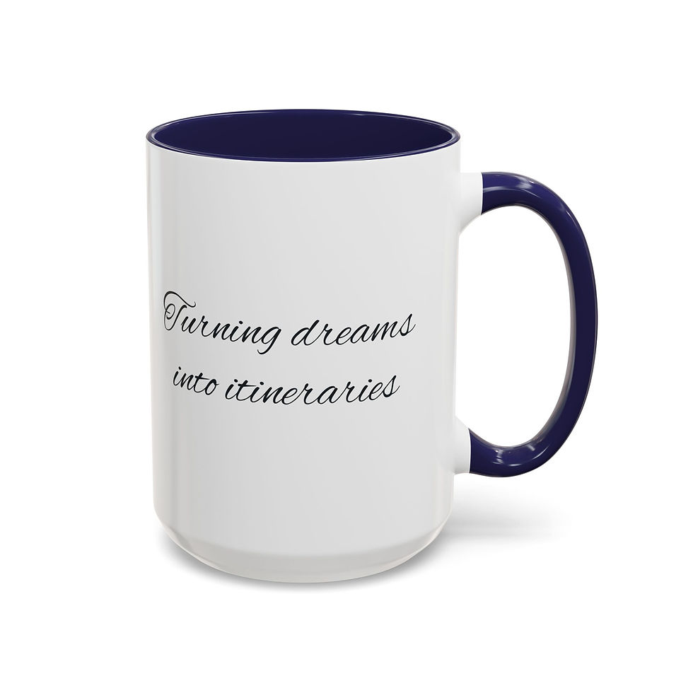 Thumbnail: Mappy Travels Accent Coffee Mug 15oz