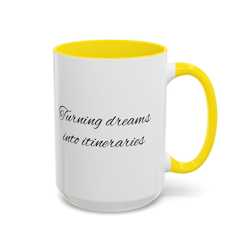 Thumbnail: Mappy Travels Accent Coffee Mug 15oz