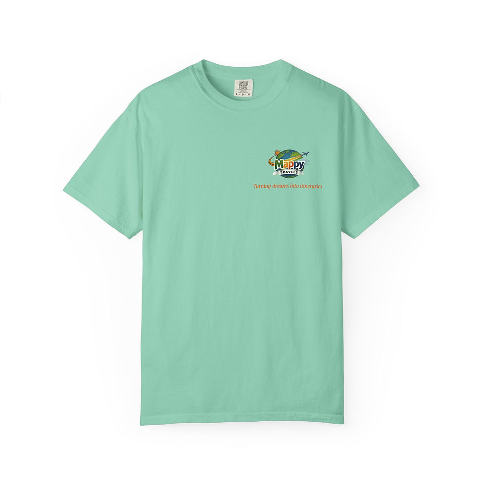 Thumbnail: Mappy Travels Unisex Garment-Dyed T-shirt