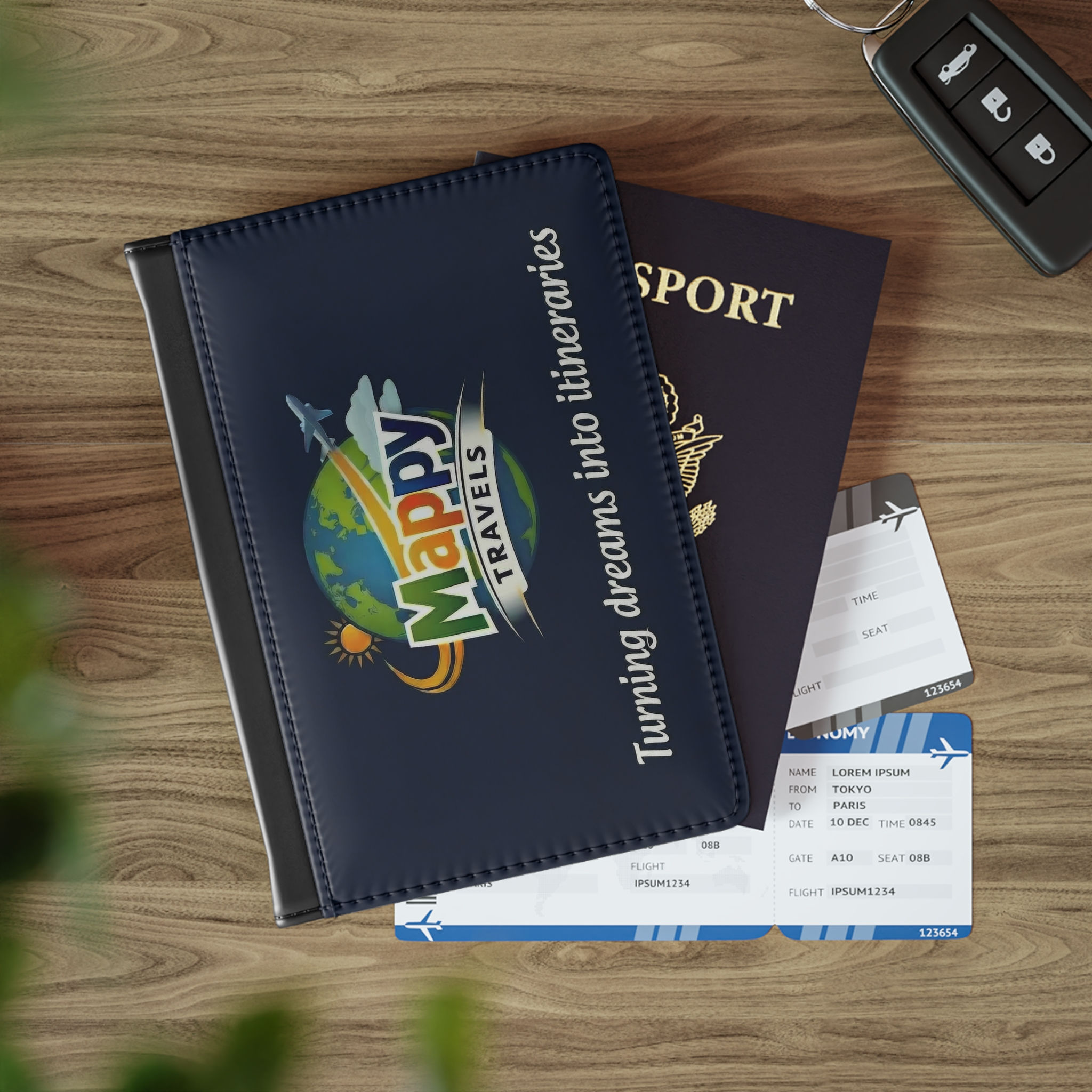 Mappy Travels Passport Cover
