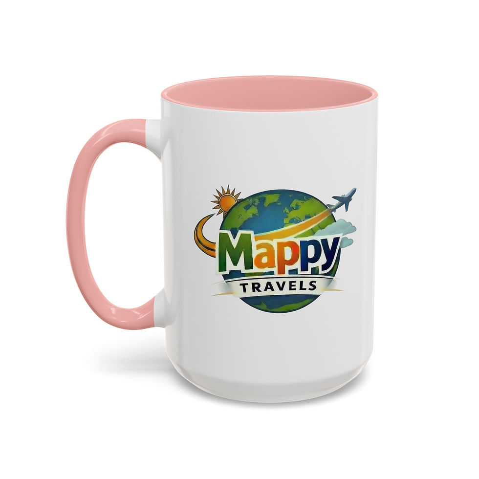 Thumbnail: Mappy Travels Accent Coffee Mug 15oz
