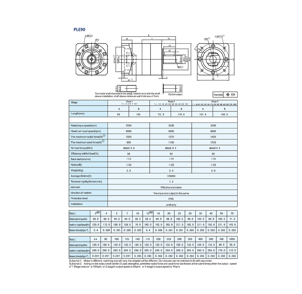 섬네일: 서보 모터용 유성감속기, 서보모터, 유성치차, 유성감속기, plenetary reduction gear, ac servo motor