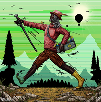 Johnny Folk Hero spreading Happiness