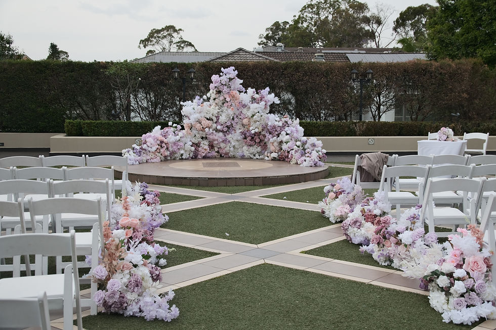 Curzon Hall | Blush and lilac wedding styling